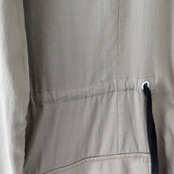 Rag & Bone Draw String Button Down Shirt with Large Pockets - Picture 5 of 14